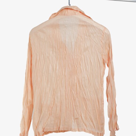 Issey Miyake Pleats Please Peach Crinkle Pleat Jacket - Picture 2 of 8